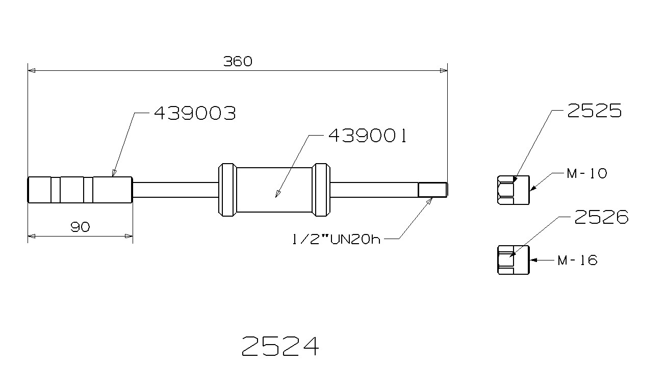 EXTRACTOR BARRA DE IMPACTO FORZA CON ADAPTADORES